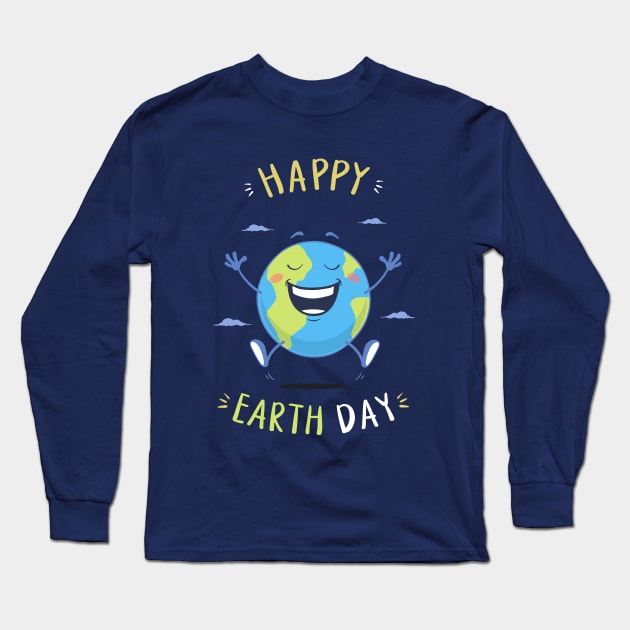 Happy Earth Day Long Sleeve T-Shirt by zoljo